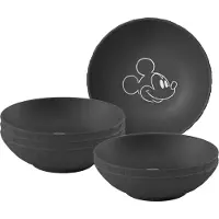 Villeroy & Boch Dessertschale Manufacture Rock Mickey Mouse Schwarz 120ml (6er Set)