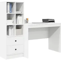 vidaXL Schreibtisch Weiß 145.5 x 50 x 127 cm 2 stk.