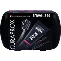 Curaprox black is white Travel-Set Zahnbürste 1 St