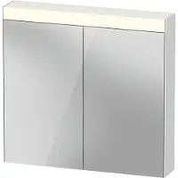Duravit Licht & Spiegel Best Spiegelschrank mit Beleuchtung, 2 Spiegeltüren, 810x760x148mm, LM7841000000, Ausführung: DE Netzstecker