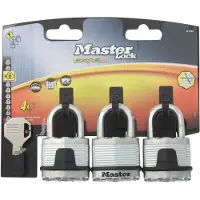 Master Lock M1EURTRI Set mit 3 Titan-Vorhängeschlössern - Excell - 45 mm
