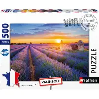 Nathan Puzzle für Erwachsene, 500 Teile – Lavendelroute, Valensole (Regionen Frankreichs Kollektion) – Ab 12 Jahren – Hochwertige Qualität – 12002002