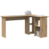 vidaXL Schreibtisch Artisan-Eiche 142 x 102 x 73 cm Holzwerkstoff