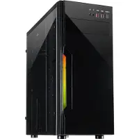 Inter-Tech B-42 RGB, Tower, PC, Schwarz, ATX, micro ATX, Metall, Gaming