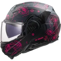 LS2 FF910 Advant II Sophia Schwarz Pink Klapphelm Größe L