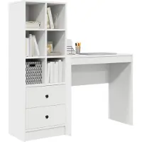 vidaXL Schreibtisch Weiß 125,5 x 40 x 127 cm 2 stk.
