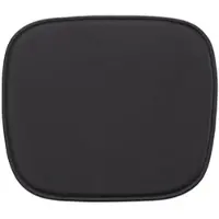 Muuto Fiber Chair Sitzkissen, easy leder schwarz