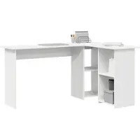 vidaXL Schreibtisch Weiß Holzwerkstoff 142 x 102 x 73 cm