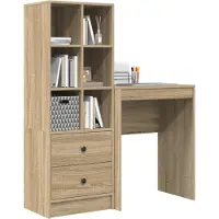 vidaXL Schreibtisch Sonoma-Eiche 105,5 x 34 x 127 cm 2 stk.