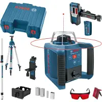Bosch Rotationslaser GRL 300 HV, mit RC 1, WM 4, LR 1, BT 300 HD und GR 240