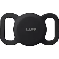 Laut PET TAG Case für Apple AirTag, Hundehalsband Halterung, Schwarz, Schwarz, AirTag