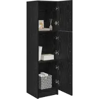 vidaXL Highboard Schwarz Eichen-Optik 31,5 x 32 x 122,5 cm