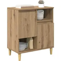 vidaXL Sideboard Artisan-Eiche 35 x 60 x 70 cm Holzwerkstoff
