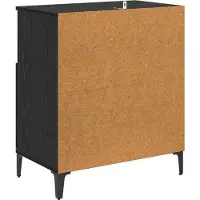 vidaXL Sideboard Schwarz Eichen-Optik 60 x 35 x 70 cm Holzwerkstoff