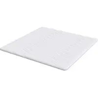 vidaXL Matratzenauflage Weiß 200 x 200 cm Strickstoff