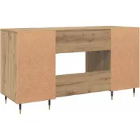 vidaXL Schreibtisch Artisan-Eiche Holzwerkstoff 140 x 50 x 75 cm