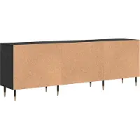 vidaXL TV-Schränk 150 x 30 x 50 cm Schwarz Eichen-Optik Holzwerkstoff