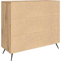 vidaXL Sideboard Artisan-Eiche 89,5 x 34 x 80 cm Holzwerkstoff