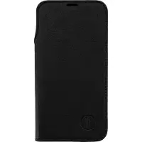 JT BERLIN Echtleder BookCase Tegel für Apple iPhone 17 Pro schwarz
