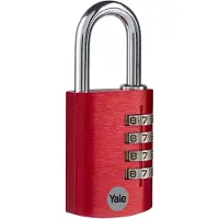 Yale YE3CB/38/131/1/CO Vorhängeschloss 38 mm Rot Zahlenschloss