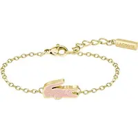 Lacoste - Adorable gold-plated steel bracelet Cutie Croc 2040530