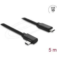 DeLOCK 87240, 5 m, USB C, USB C, USB 2.0, 10 Gbit/s, Schwarz