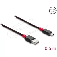 DeLOCK EASY-USB 2.0 Kabel Typ-A Stecker zu USB Type-C Stecke