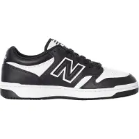 New Balance Herren Schwarz-Weiß Sneaker Echtleder Sportschuhe Alltag BB480L BB480LBA