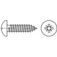 Toolcraft TO-5377269 Linsenblechschrauben 38 mm Kreuzschlitz Phillips Edelstahl A4 500 St.