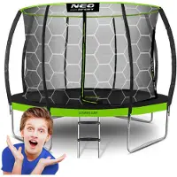 Neo-Sport 12ft/374cm profiliertes Gartentrampolin mit Innennetz