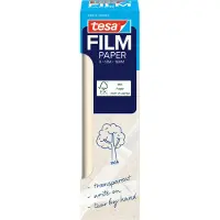 TESA tesafilm Paper Klebefilm, transparent, 19 mm x 10 m, beschriftbar, 8 Rollen im Pack