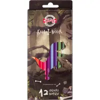 Koh-I-Noor 3592 Dino-Buntstifte, 12 Farben