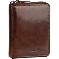 Greenburry Geldbörse Leder Newport Damen Portemonnaie 10x13x3 cm braun