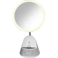 STREETZ S500 Speaker with Mirror, Wireless charger, alarm clock