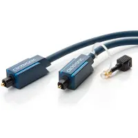 ClickTronic 1m Toslink Opto-Set, Toslink, Männlich, TOSLINK, Männlich, 1 m, Blau