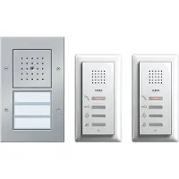 Gira 049544 Audio-Paket 2TN alu Zweifamilienhaus Paket Audio