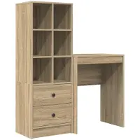 vidaXL Schreibtisch Sonoma-Eiche 105,5 x 34 x 127 cm 2 stk.