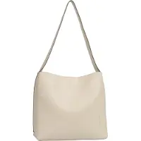 Tom Tailor Schultertaschen Angie, Hobo Bag M, off white, Weiß