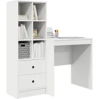 vidaXL Schreibtisch Weiß 115,5 x 50 x 127 cm 2 stk.
