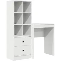 vidaXL Schreibtisch Weiß 105,5 x 34 x 127 cm 2 stk.