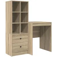 vidaXL Schreibtisch Sonoma-Eiche 105,5 x 50 x 127 cm 2 stk.