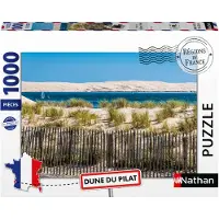 Nathan – 1000-teiliges Puzzle – Ansicht der Düne du Pilat (Regionen Frankreichs) – Ab 14 Jahren – Passgenau – 12001879