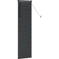 vidaXL Venezianische Jalousien Schwarz 175 x 45 cm Aluminium