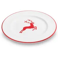 Sonstige Verlage Gmundner Keramik Rubinroter Hirsch Dezertní talí Gourmet 22 cm