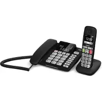 Gigaset DL780 Plus, Analoges/DECT-Telefon, Kabelloses Mobilteil, Freisprecheinrichtung, 99 Eintragungen, Anrufer-Identifikation, Schwarz