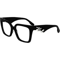 Karl Lagerfeld KL6170 Unisex-Brille inkl. Gläser Vollrand Quadratisch Acetat-Gestell 53/17/140, schwarz