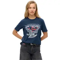 Superdry Embellish Varsity Relaxed Kurzarm-t-shirt