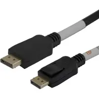 Deltaco DisplayPort cable, DP 2.1a, DP54, 2,0m