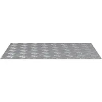vidaXL Treppe Tritt Rechtwinklig 2 pcs Silber 70 x 50 cm Aluminium