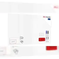 Allboards Rahmenloses SLIMboard – Magnetisches trocken abwischbares Whiteboard 200×120 cm + Zubehör